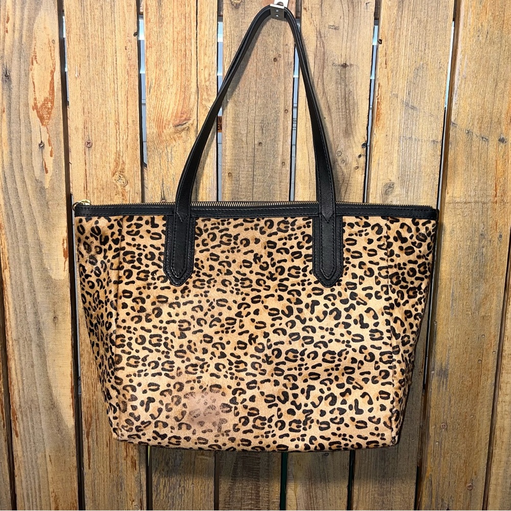 Fossil Cheetah Patterned Tote - image 1